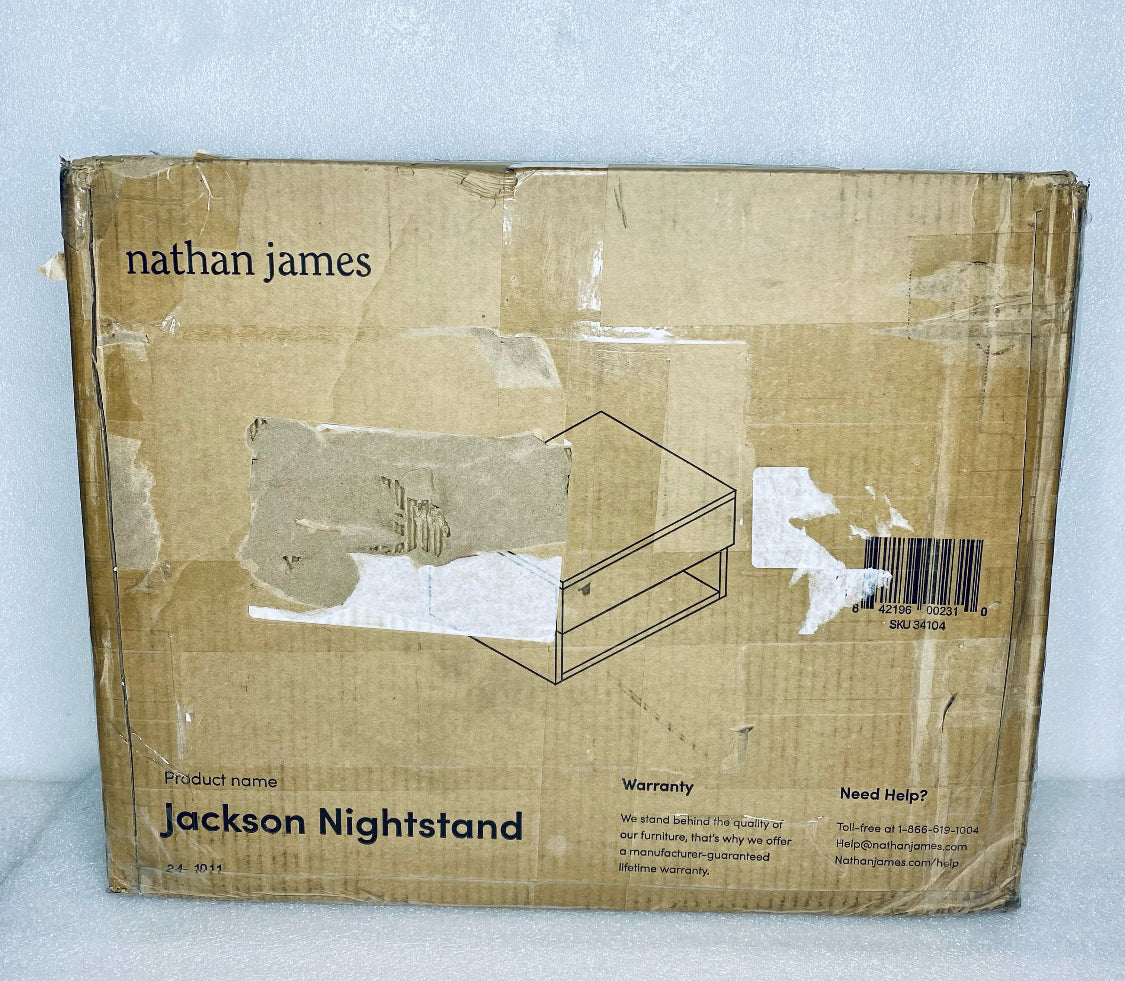 New Open Box Nathan James Jackson Wall Mounted Floating Nightstand