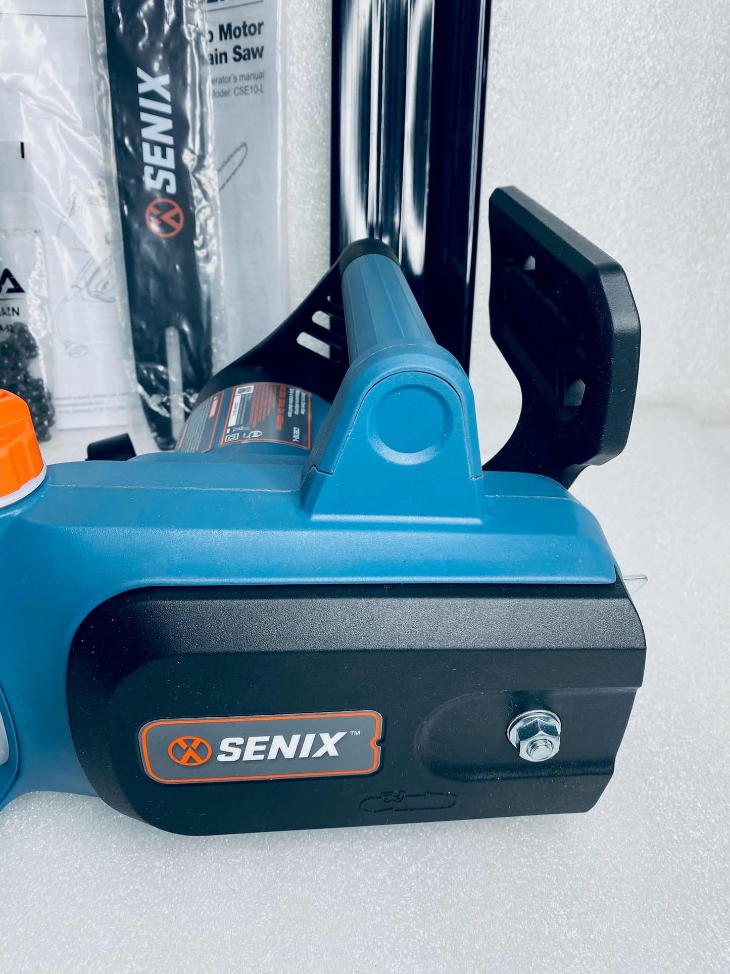 SENIX 14” Corded 10 Amp 3/8 Chain Pitch Electric Chainsaw, CSE10-L