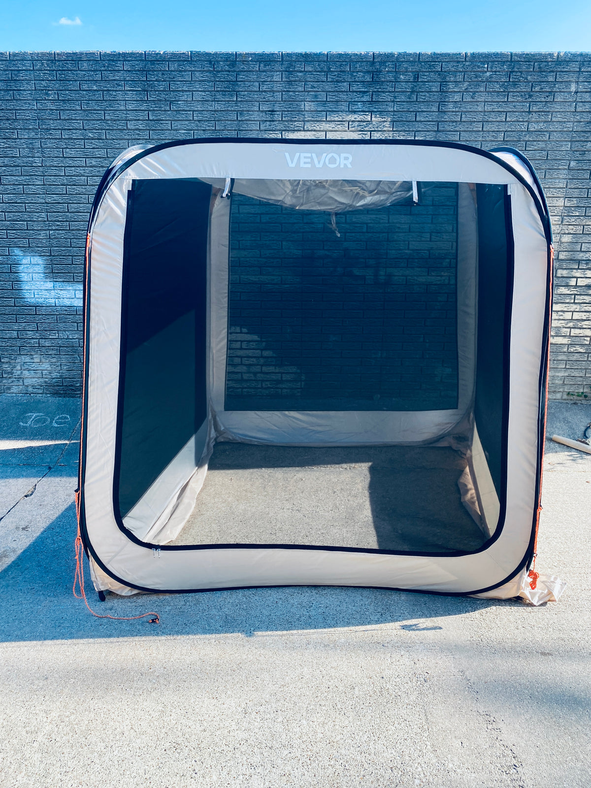VEVOR 6’x6’ 4-6 Person Pop Up Screen Tent with Carry Bag, Beige