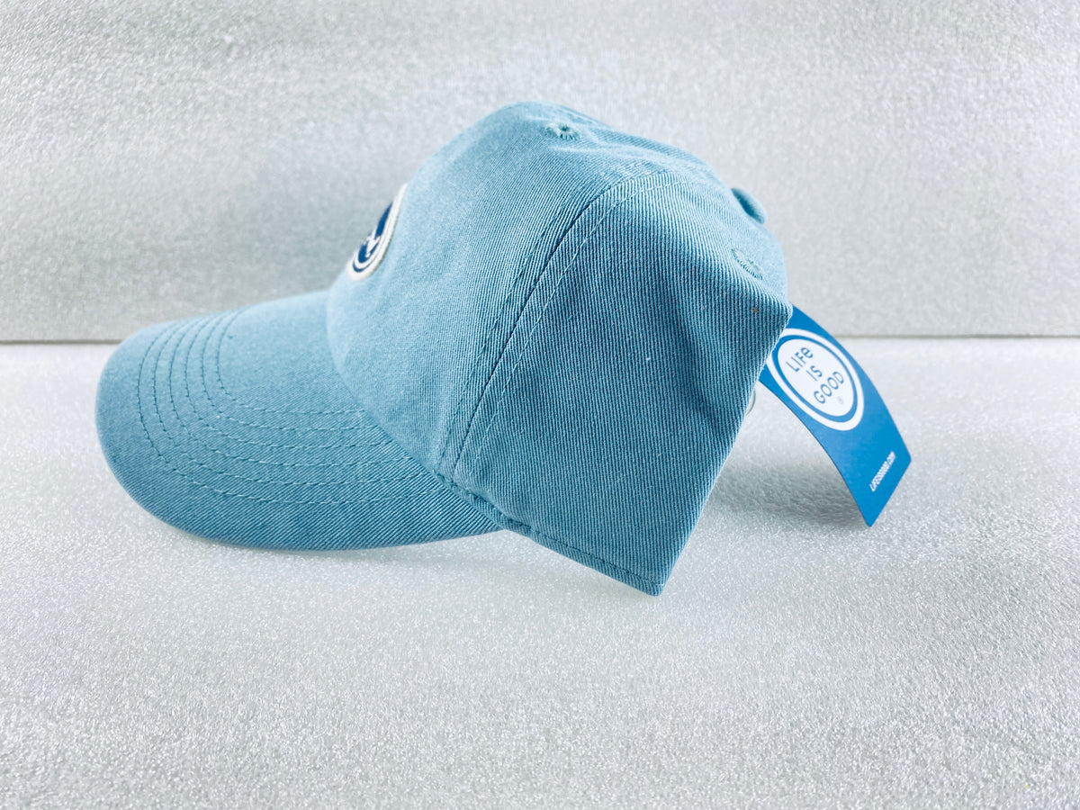New Life Is Good Adult Unisex Size OS Vintage Smokey Blue Oval Chill Cap