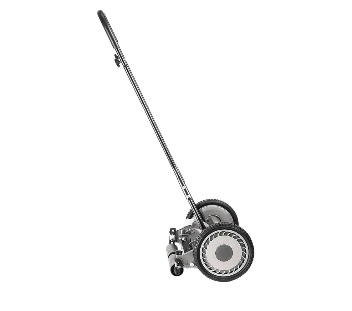 Great States 18-Inch 5-Blade Manual Push Reel Lawn Mower, Grey