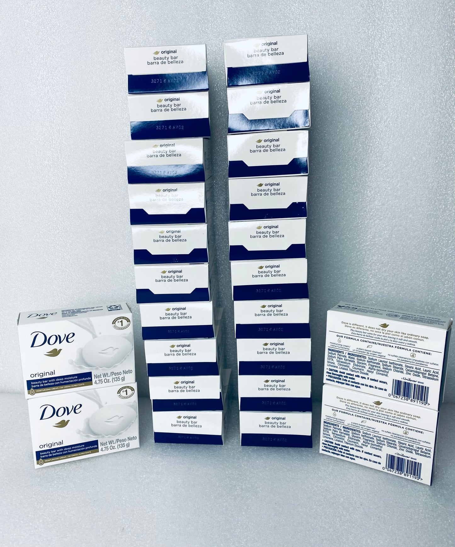 Lot Of 24 - New Dove Original Beauty Bar With Deep Moisture Soap, 4.75 oz Each