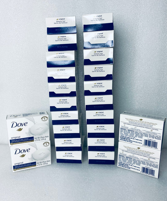 Lot Of 24 - New Dove Original Beauty Bar With Deep Moisture Soap, 4.75 oz Each