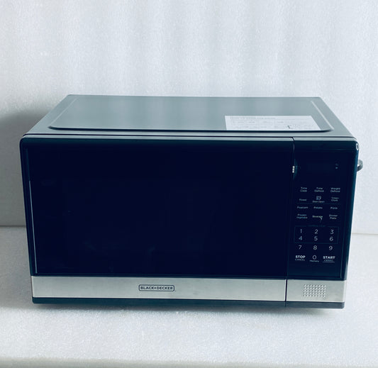 New Other BLACK+DECKER Digital Microwave Oven, 1.1cu.ft, Black & Stainless Steel