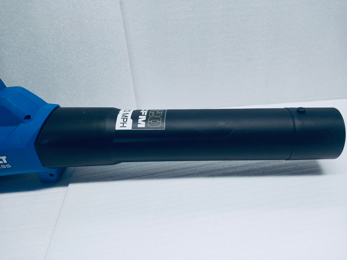 #100 - Kobalt 40V Max Brushless Air Blower 520 CFM 120 MPH, KLB 1040B-03, No Battery, Blue - (READ) - (IN CONDITION AS SHOWN)$$$$$$