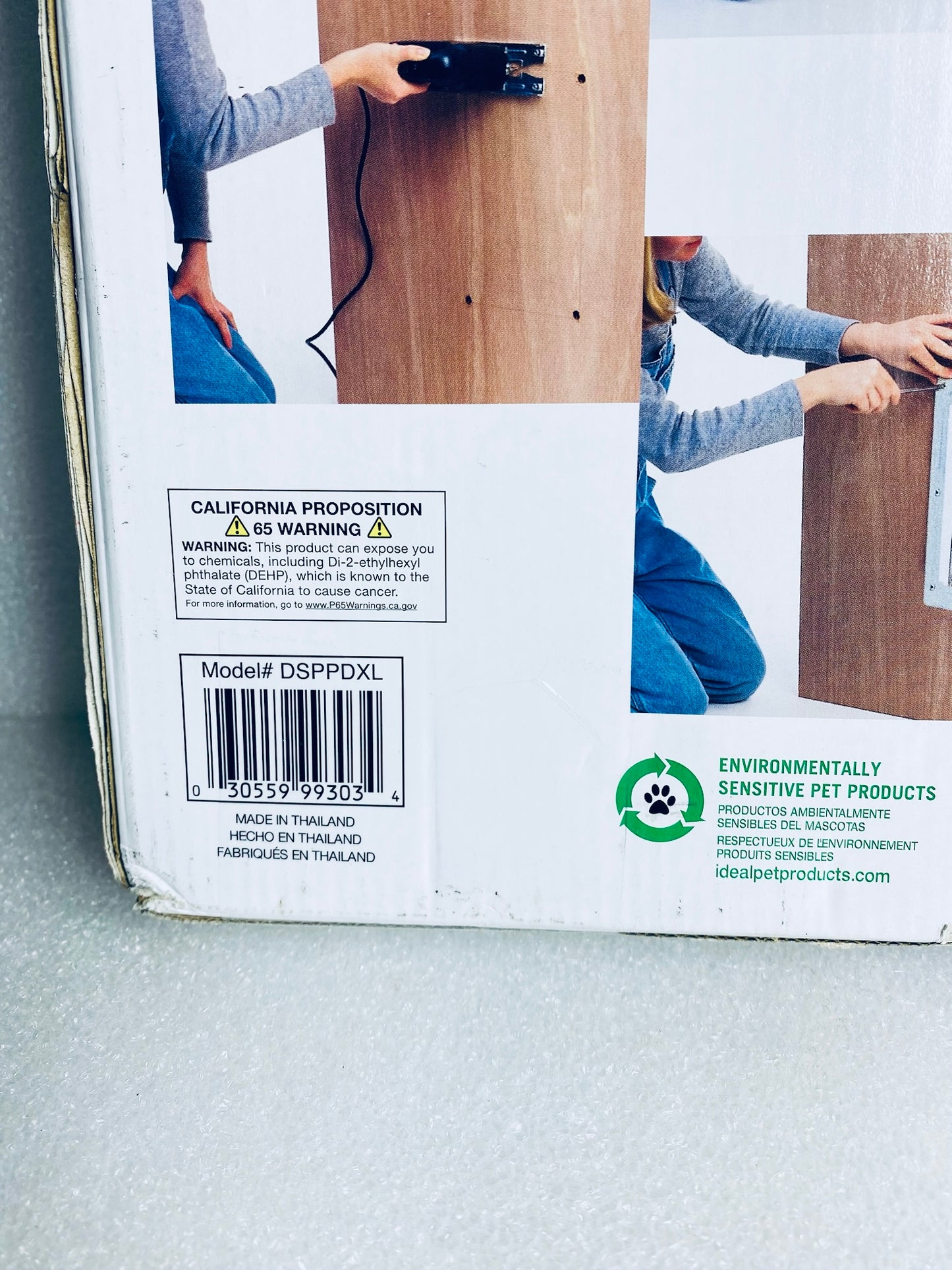 New Ideal Pet Designer Series Plastic Extra Large Pet Door W/ 10 1/2" x 15" Flap
