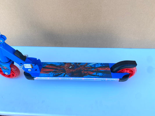 #2 - Huffy Marvel Spider-Man Kids Light Up Scooter - (IN CONDITION AS SHOWN) - (READ)