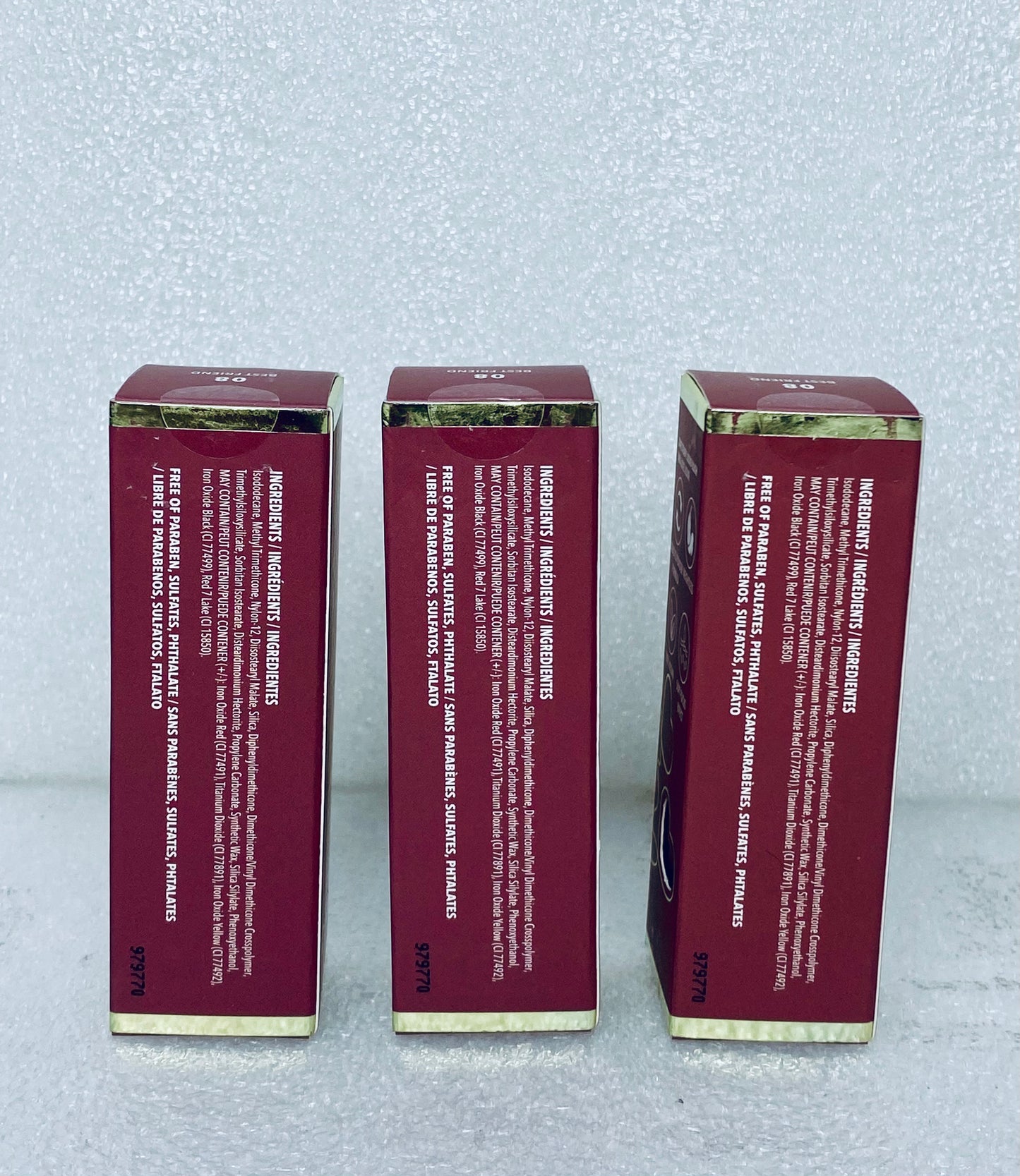 Lot Of 3 - New Moira Love Steady Liquid Blush Matte Finish 08, 0.17 oz. Each
