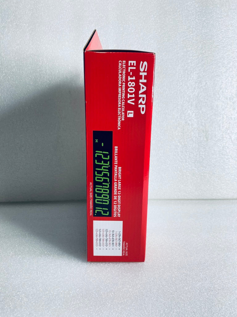 new Other - Sharp EL-1801V 12-Digit 2-Color Printing Calculator