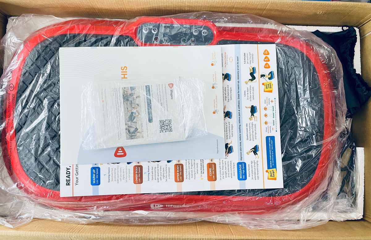 New Other Lifepro Waver Vibration Plate Exercise Machine With 99 Speeds, Red