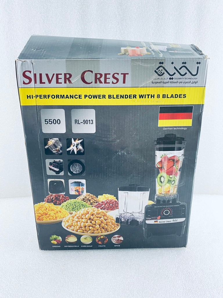 New Other Silver Crest Hi-Performance Power Blender W/ 8 Blades, Red/Black