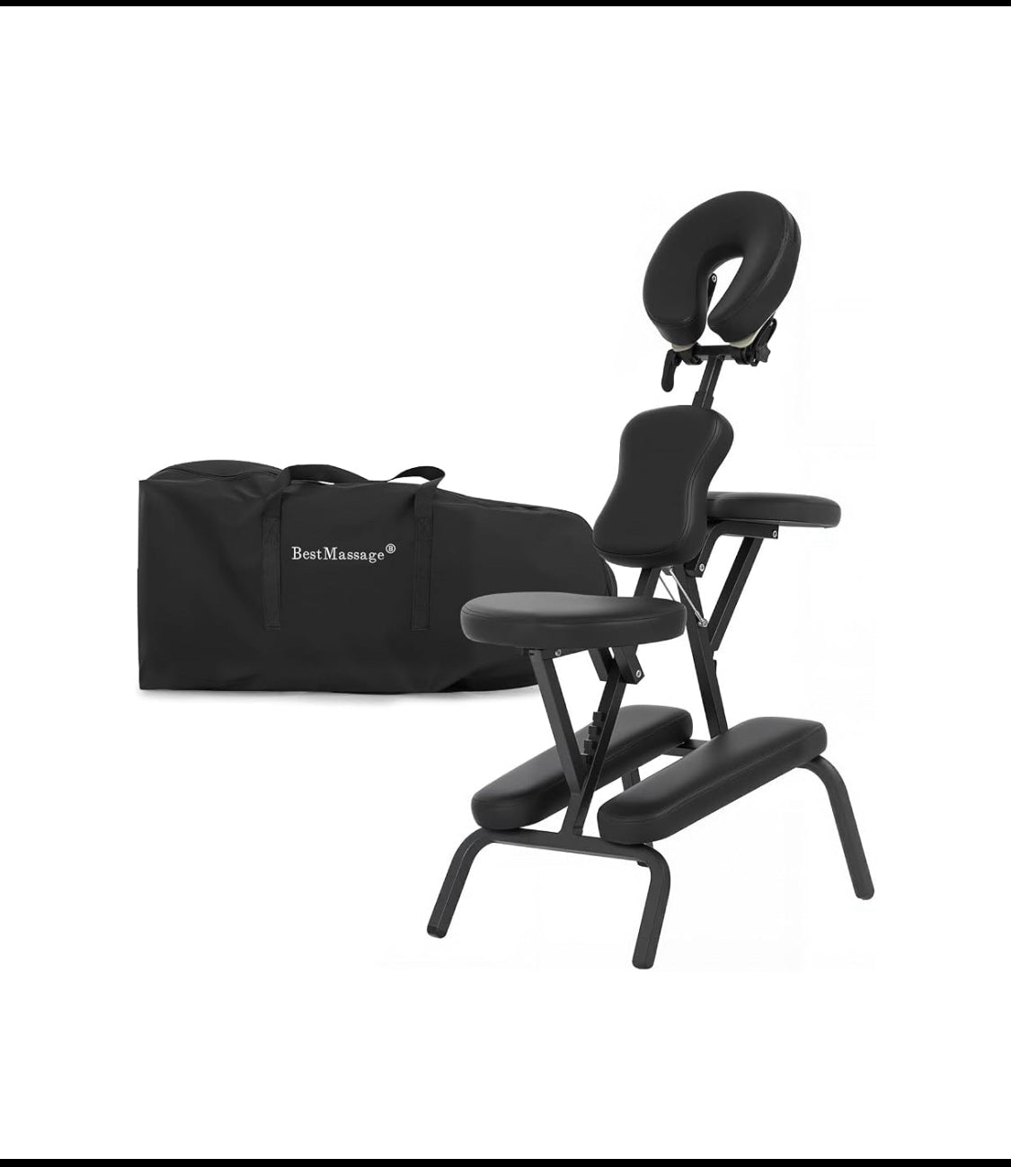 New Other BestMassage Portable/Folding Massage/Tattoo Chair, Dark Black