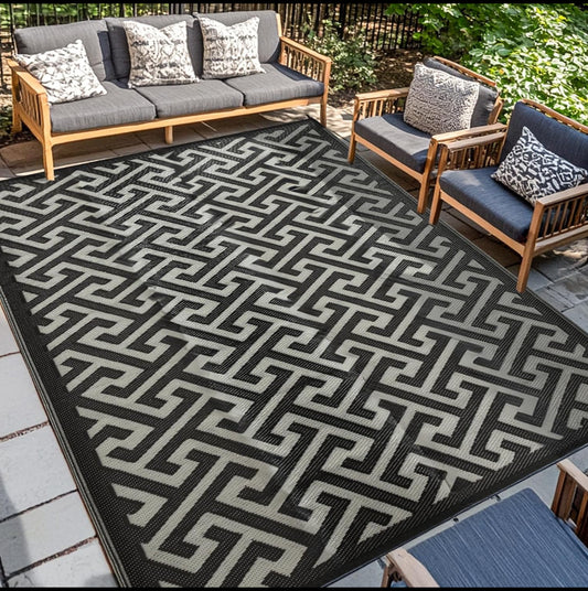 New Other Pasamic 9ft. x 18ft. Plastic Straw Waterproof Reversible Outdoor Rug