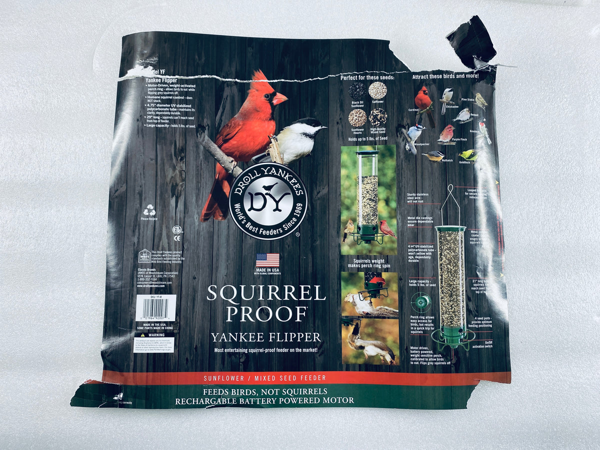 New Other Droll Yankees Squirrel Proof Rechargeable 5lb Bird Feeder For Outdoors