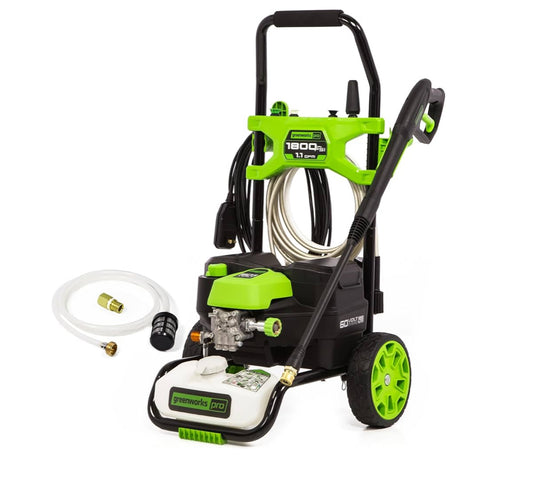 Greenworks 60V 1800PSI Max 1.1 GPM Hybrid 120V/Cordless Electric Pressure Washer