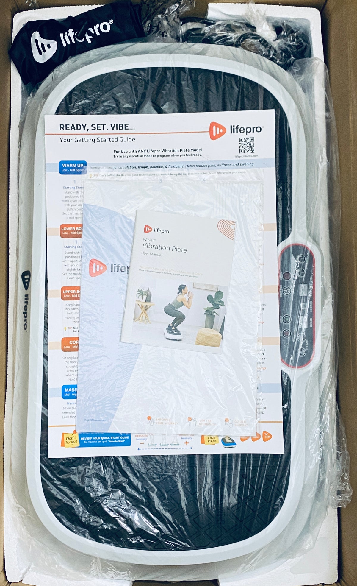 New Other Lifepro Waver Vibration Plate Exercise Machine With 99 Speeds, White