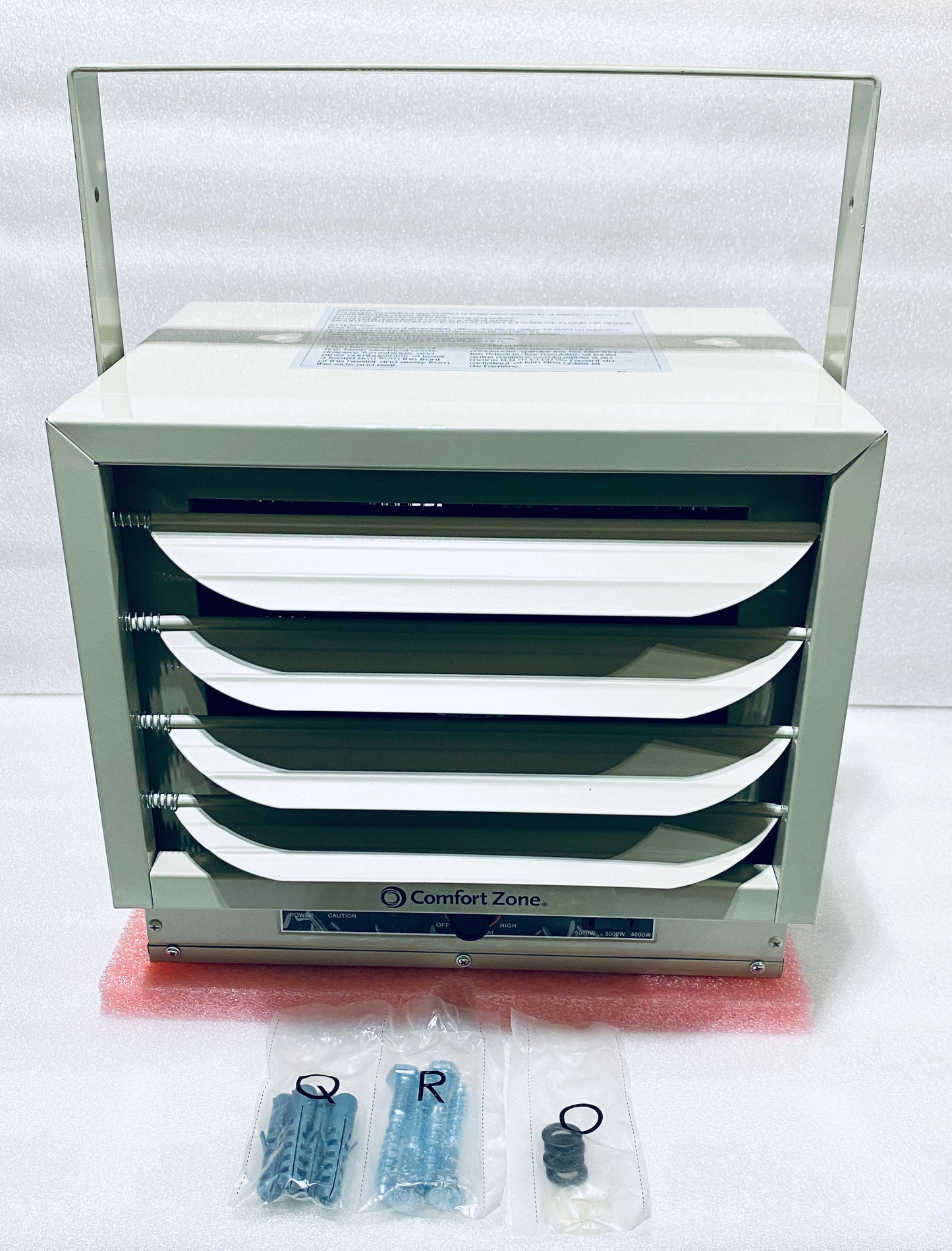 New Other-Comfort Zone 5,000W 240V 17,065BTU Ceiling Electric Fan Forced Heater