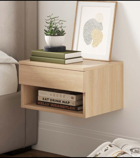 New Open Box Nathan James Jackson Wall Mounted Floating Nightstand