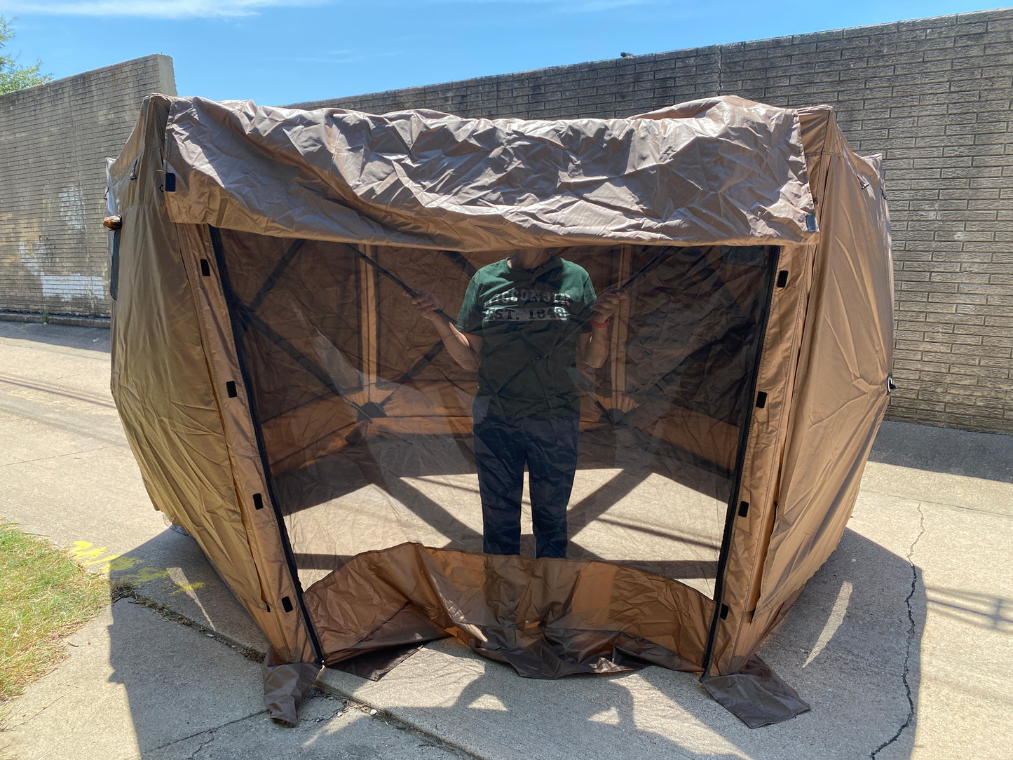 New Other VEVOR 12’x12’ 6-Sided Pop Up Canopy Gazebo Tent For 8-10 Persons