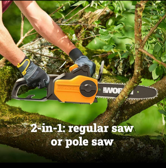 New Other WORX 10" 2-In-1 Electric Chainsaw/Pole Saw 8 Amp Up to 10 ft.