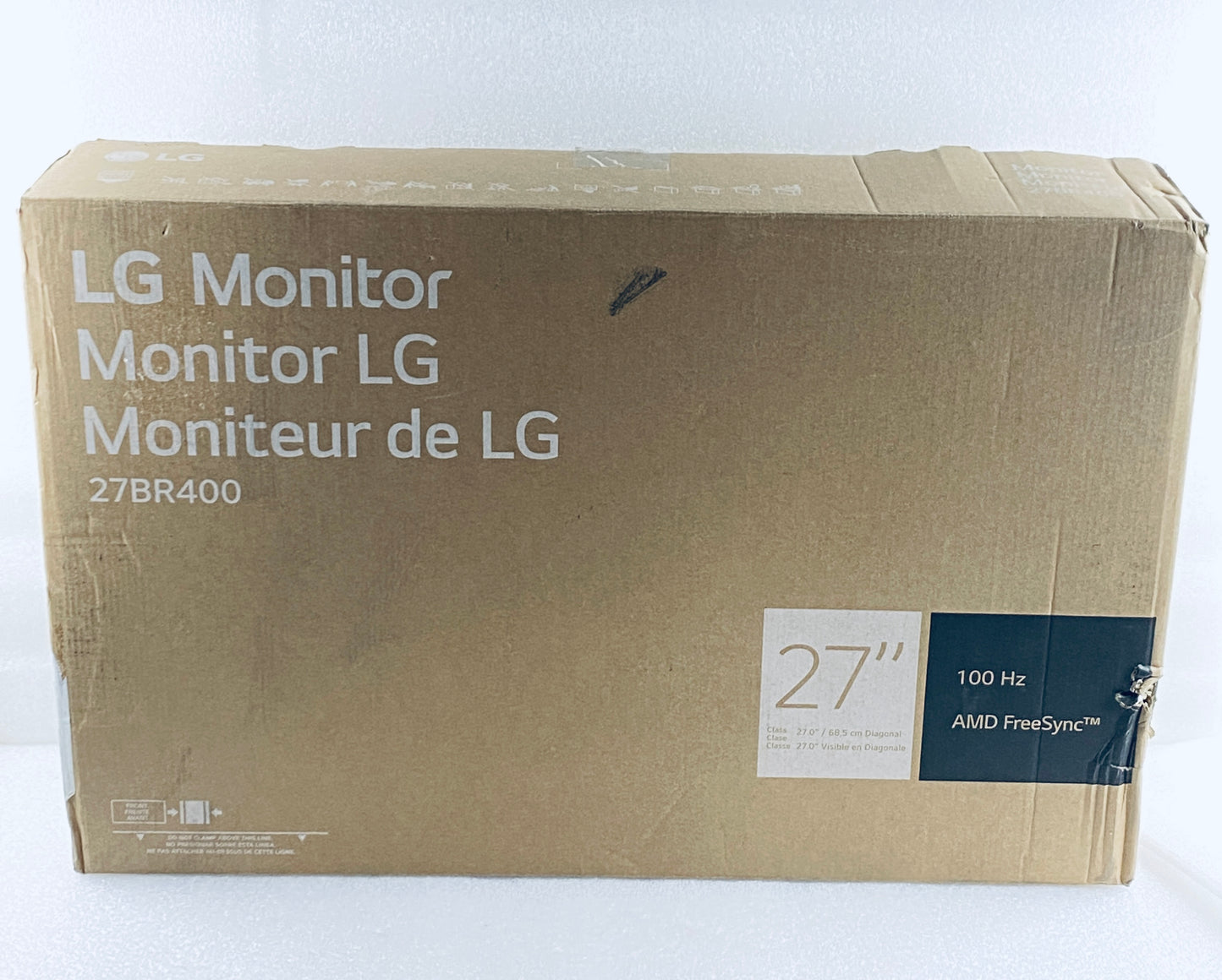New Open Box LG 27" IPS 100Hz FHD LCD Monitor W/ AMD FreeSync Technology, Black