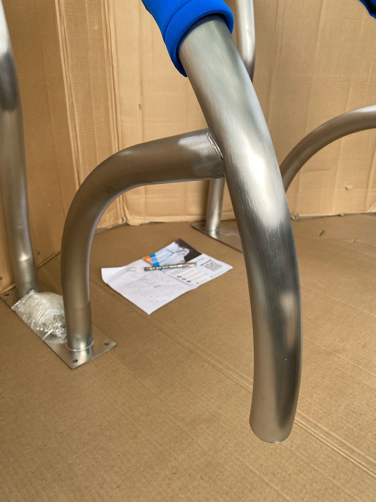 Set Of 2 New Other VEVOR Stainless Steel 30” x 30” Pool Handrails W/ Base Plate