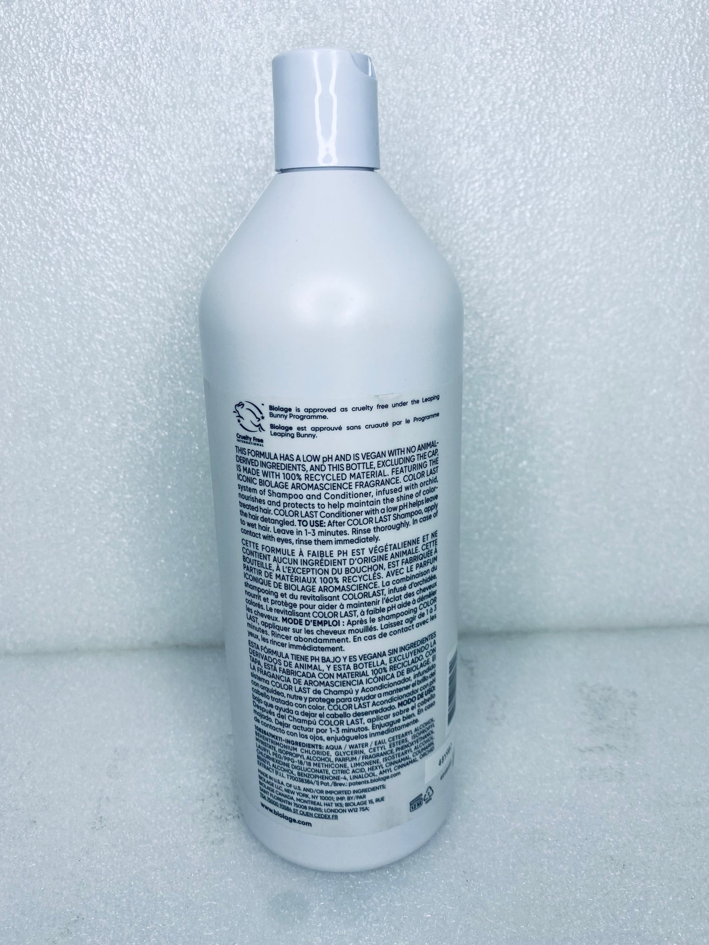 New Biolage Professional Color Last Conditioner For Color Treated Hair, 33.8 Fl. Oz.