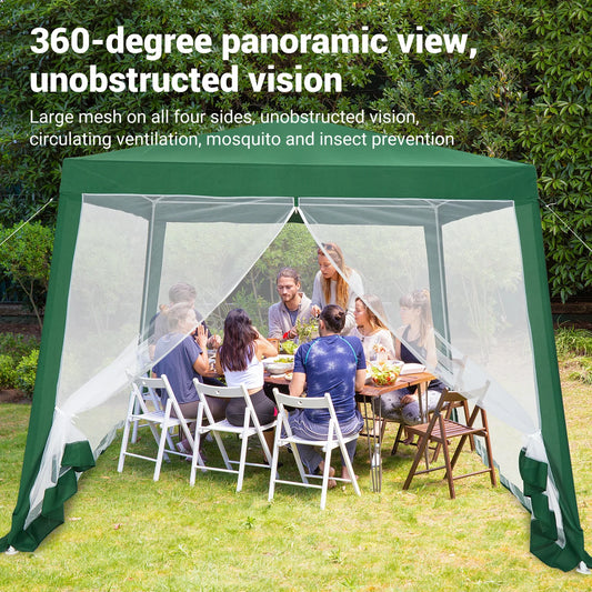 New Other Garvee 10'x10' Canopy Tent With Mosquito Net Walls, Green