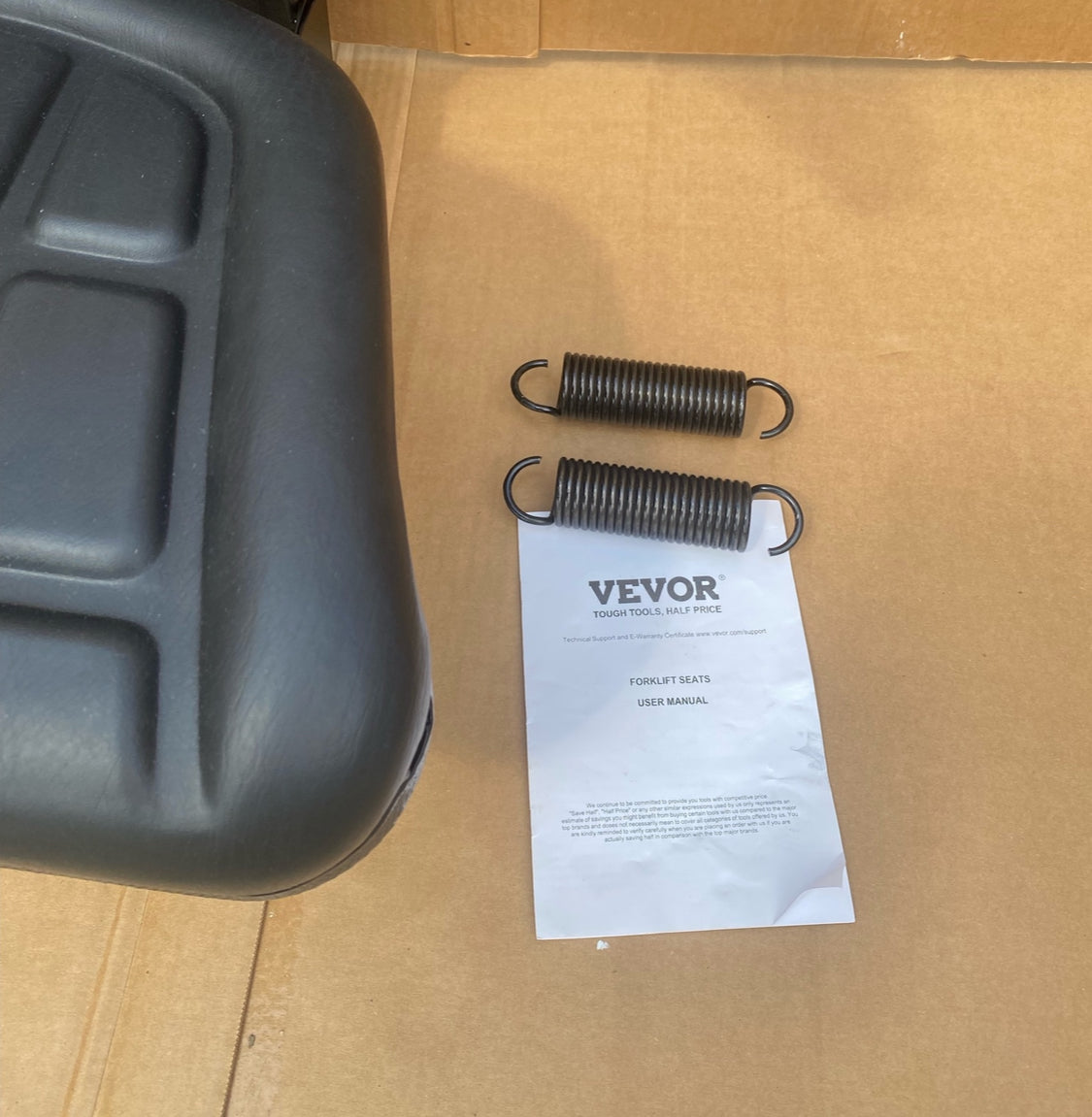 New Other VEVOR Universal Adjustable Forklift/Tractor Seat With Micro Switch