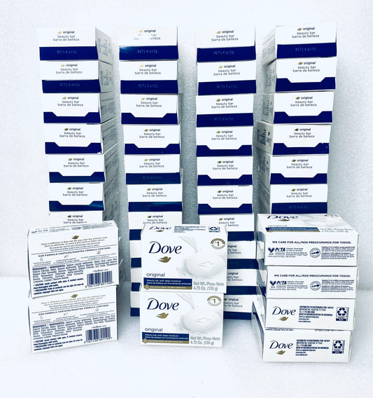 Lot Of 48 - New Dove Original Beauty Bar With Deep Moisture Soap, 4.75 oz Each