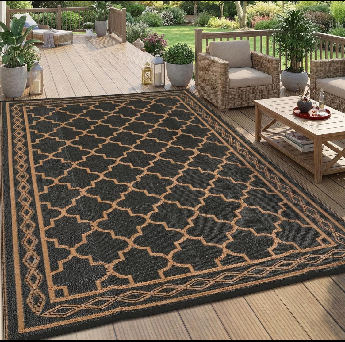 Open Box GarveeLife 10’ x 20’ Outdoor Waterproof Foldable Plastic Area Rug