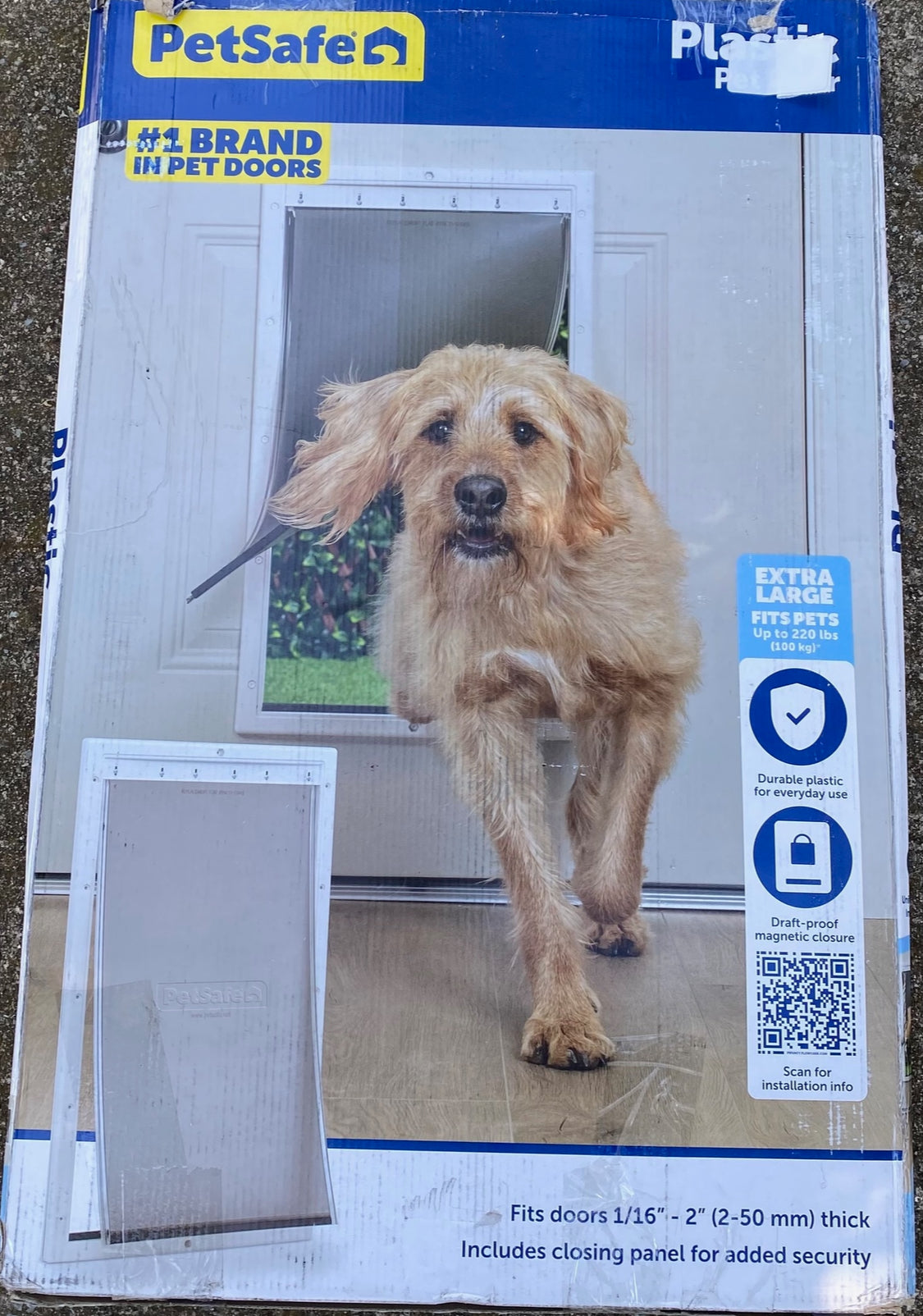 New Other PetSafe Plastic Pet Door for Extra Large Dogs Weighing Up to 220 lbs