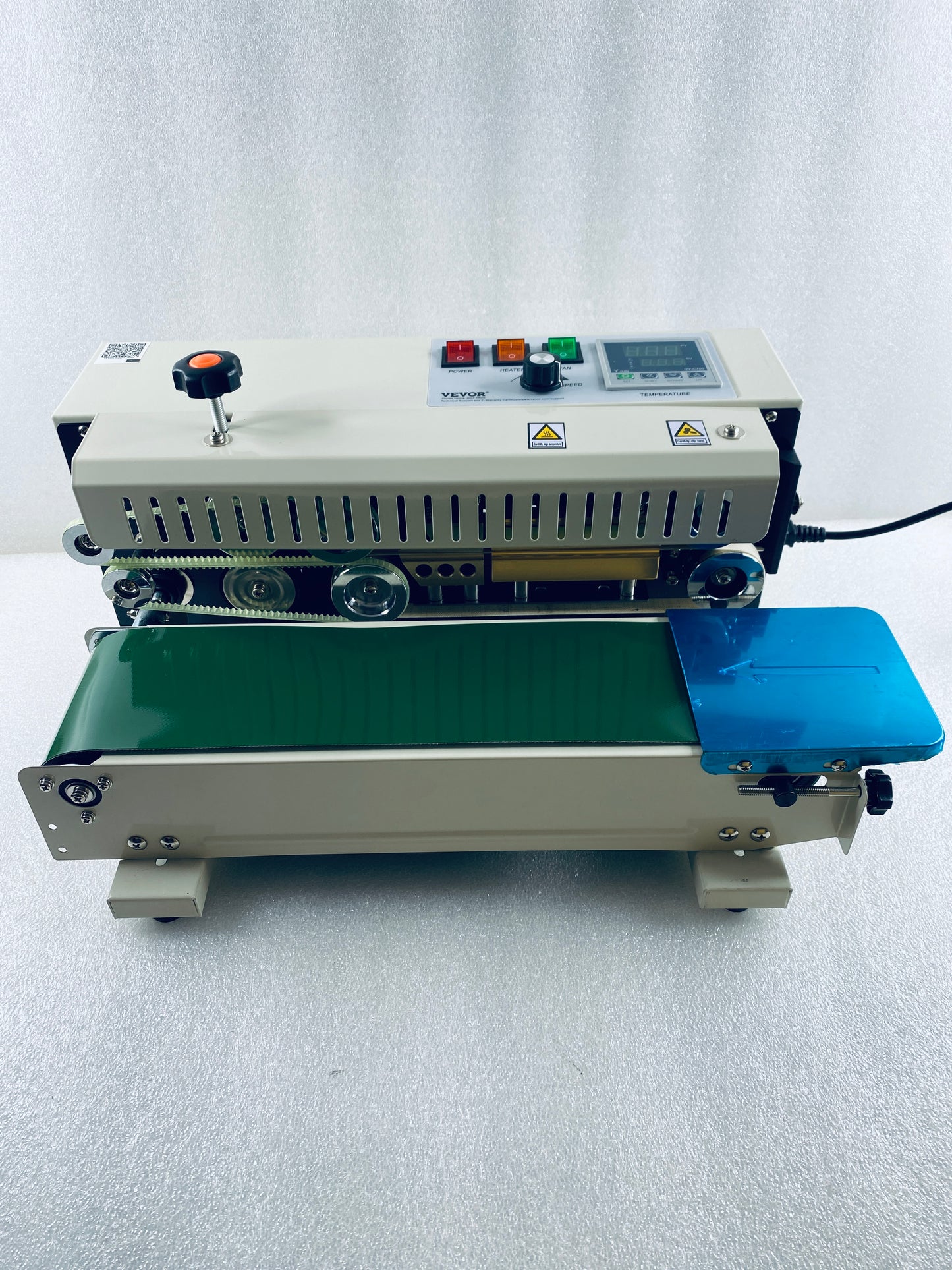 New Open Box VEVOR Continuous Bag Band Sealing Machine With Temperature Control
