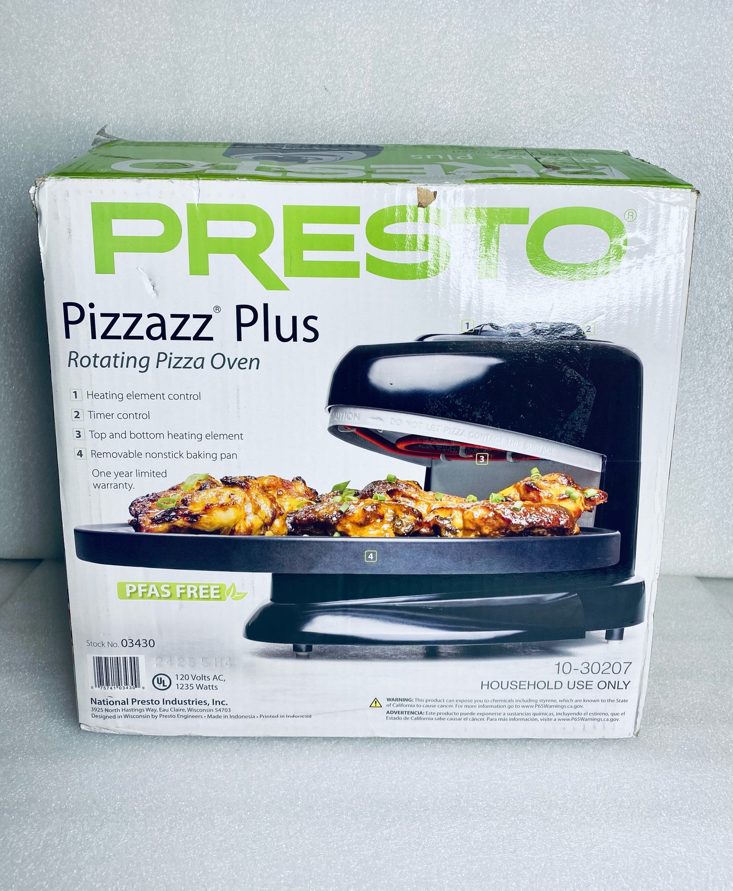 New Other Presto 03430 Pizzazz Plus Rotating Pizza Oven, Black