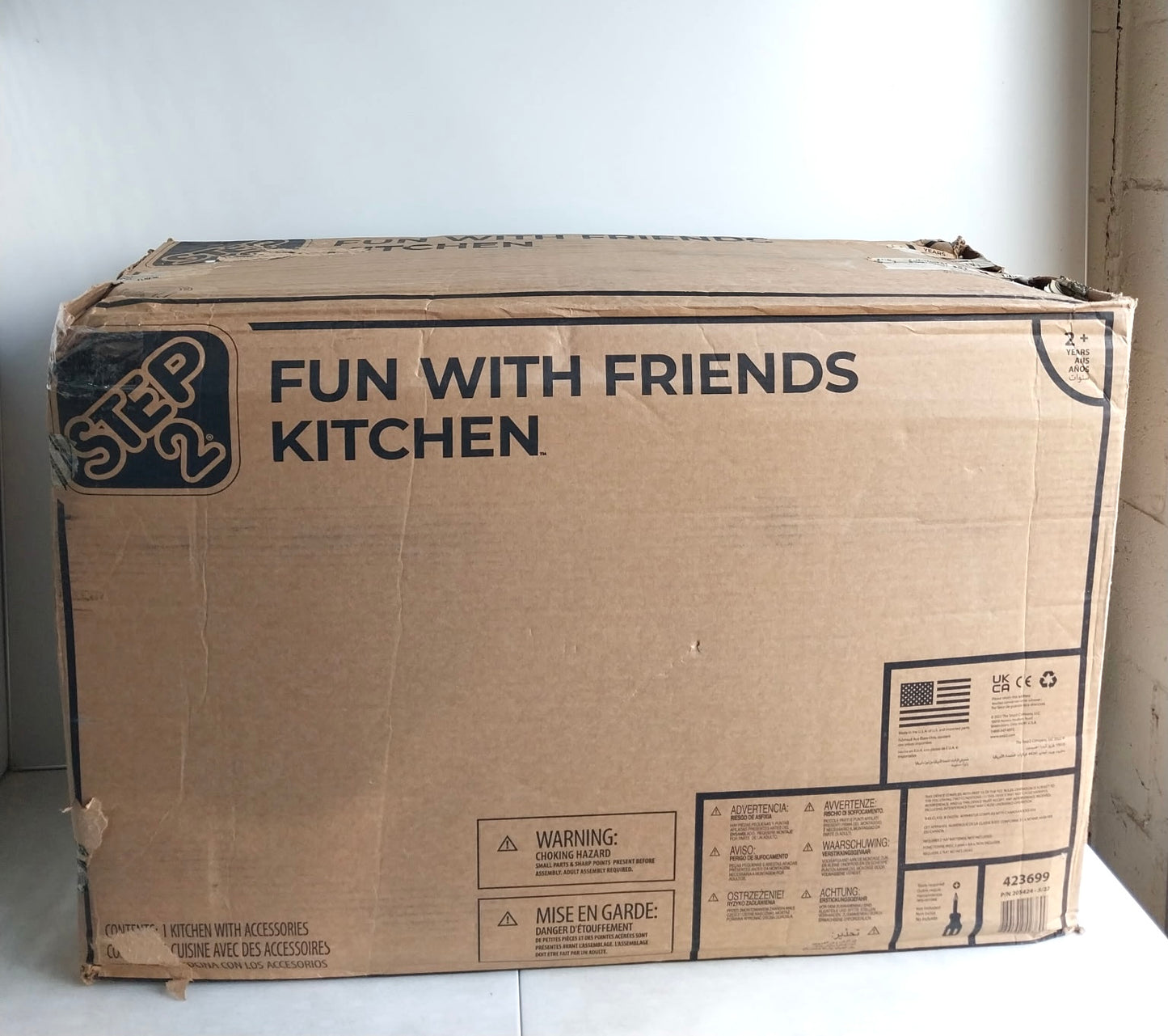 New Other-Step2 Fun With Friends Kids 41" Kitchen Playset Indoor/Outdoor- (READ)