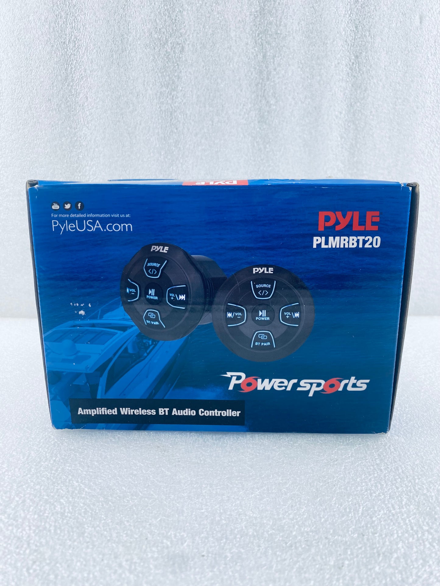 New Open Box Pyle Power Sports Amplified 300W Wireless Bluetooth Audio Control