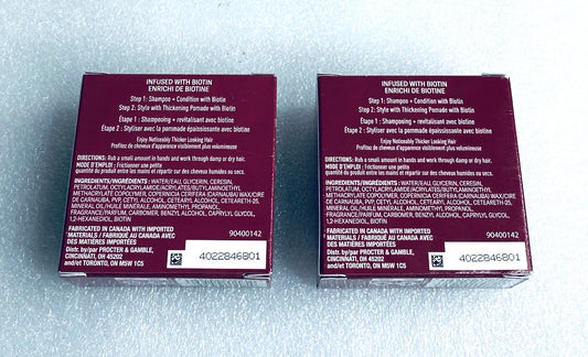 Lot Of 2 - New Old Spice Thickening Pomade Styler With Biotin, 2.22 oz Each