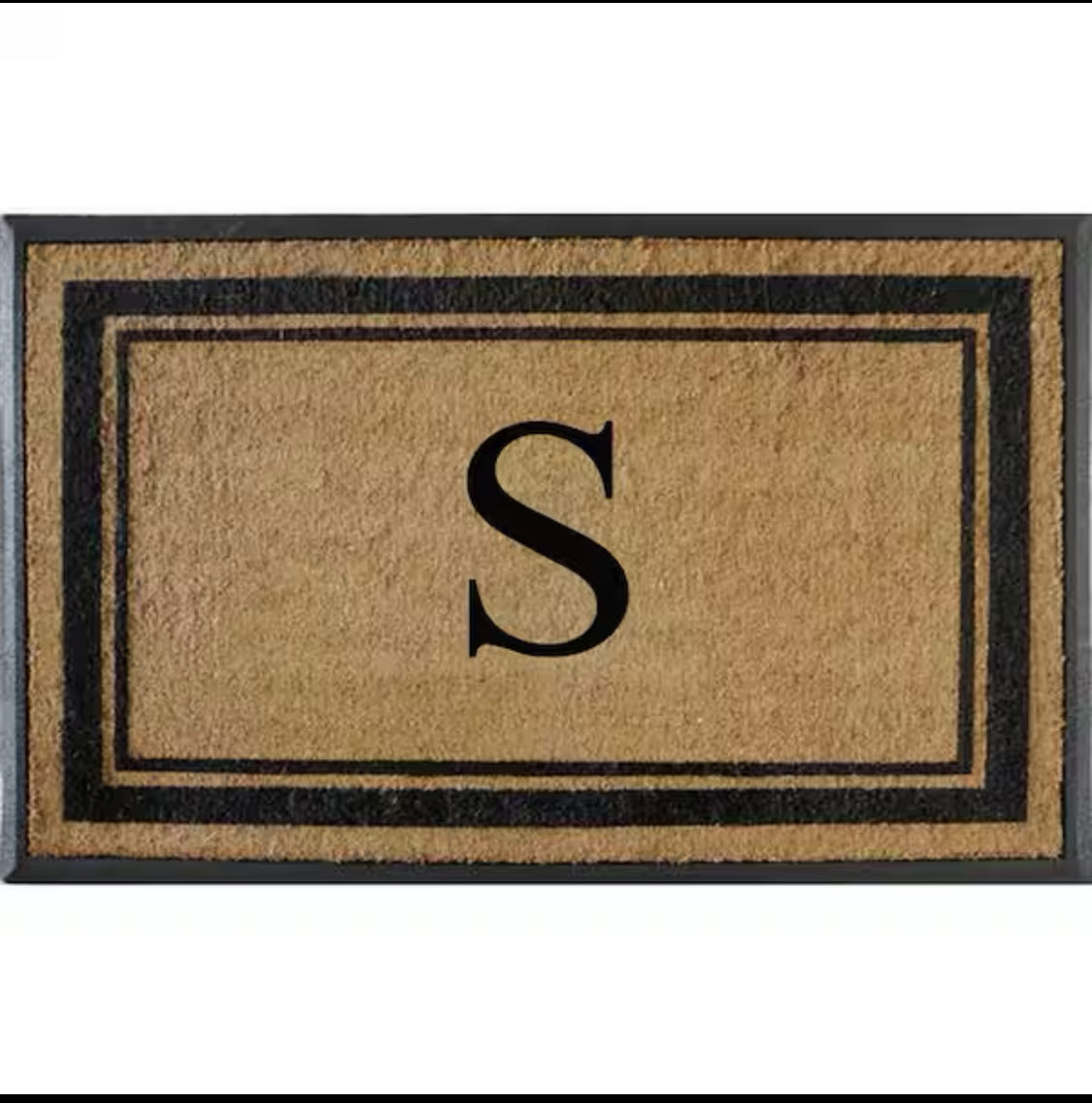 New Other A1HC 30”x48” Coir Double Border Monogrammed Outdoor Non-Slip Door Mat