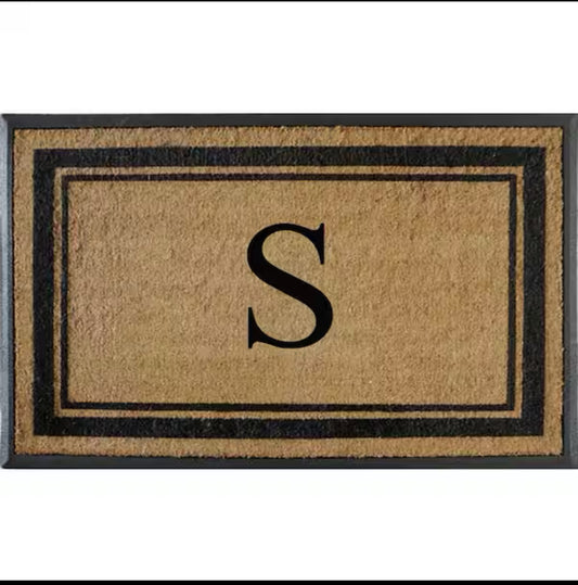 New Other A1HC 30”x48” Coir Double Border Monogrammed Outdoor Non-Slip Door Mat