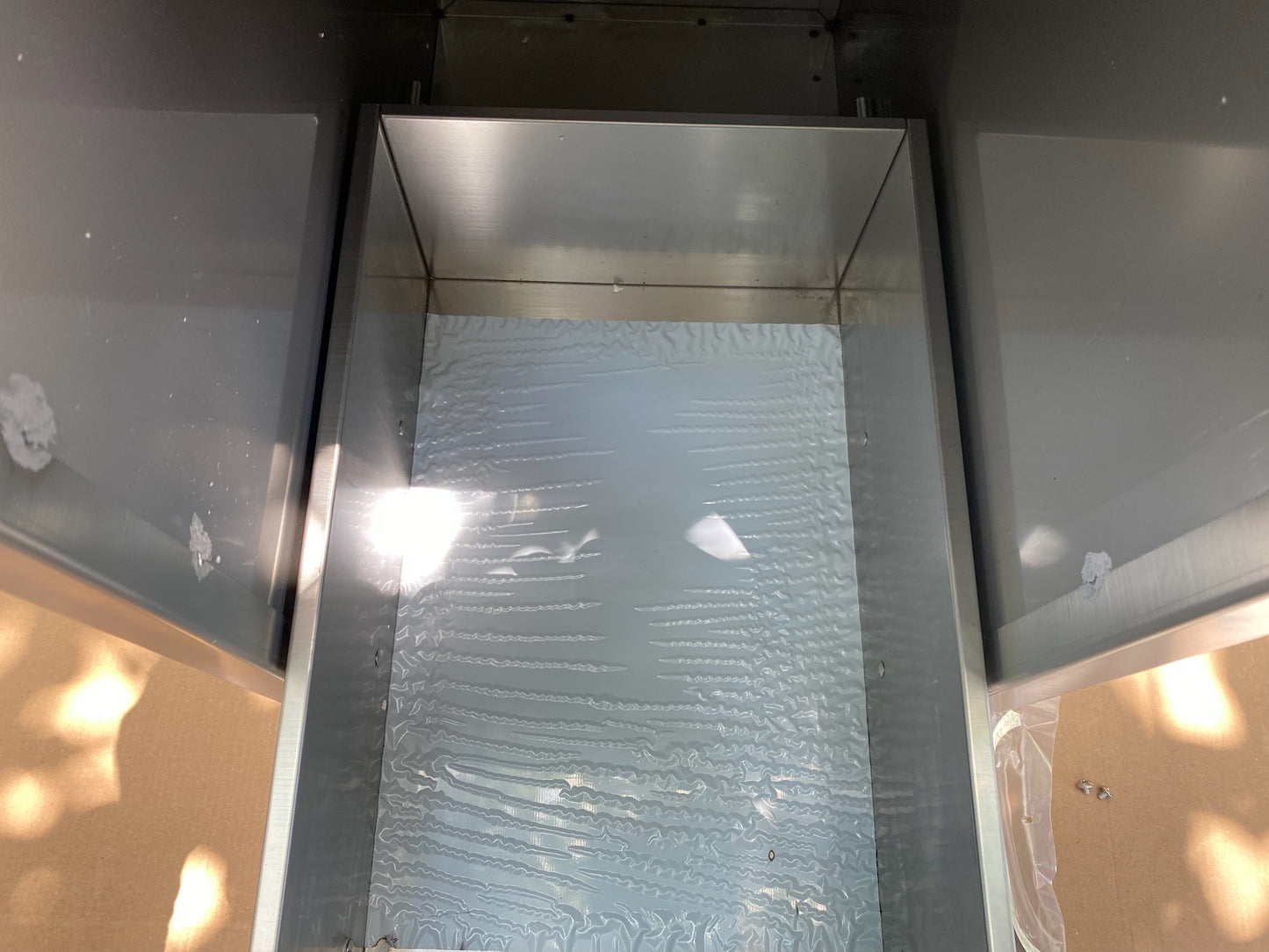 New VEVOR Pull Out Drawer Trash Bin With Sliding Rails In Stainless Steel