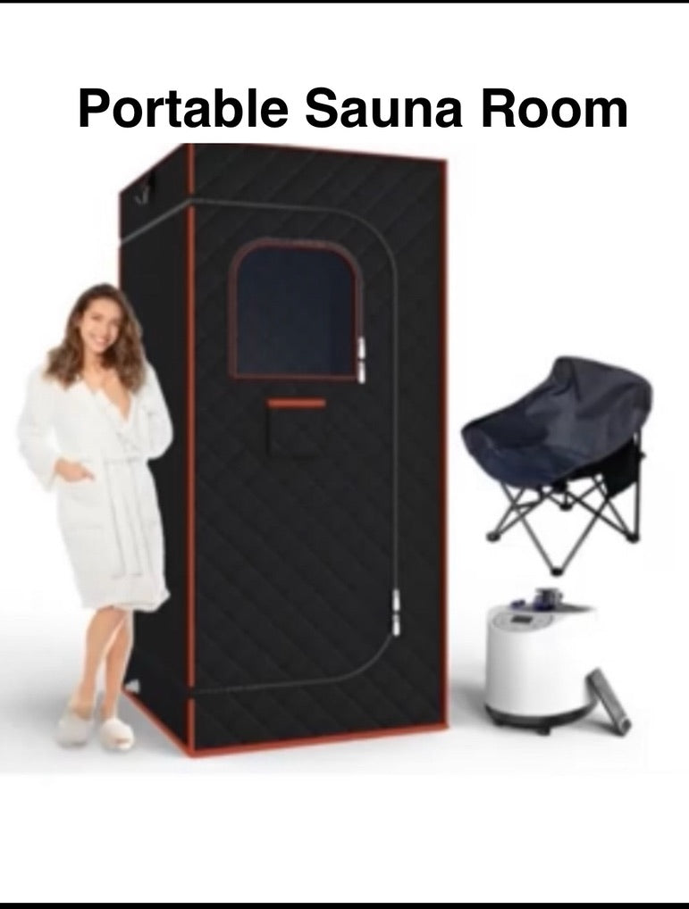 portable Steam Sauna Room, Red/Black