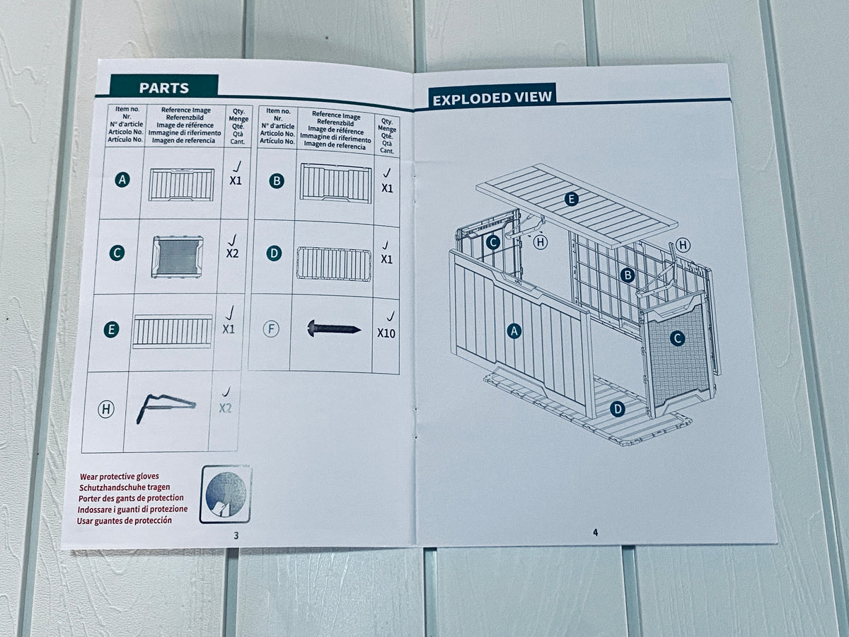 New Other YITAHOME 100 Gallon Large Resin Outdoor Deck Storage Box, White