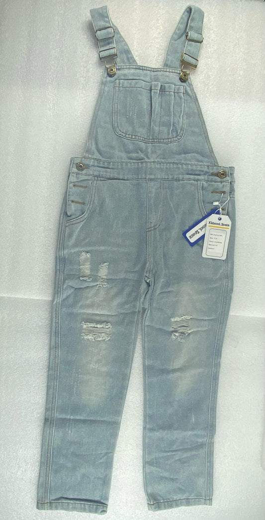 New Kidscool Space Size 8 Overall Denim, Light Grey