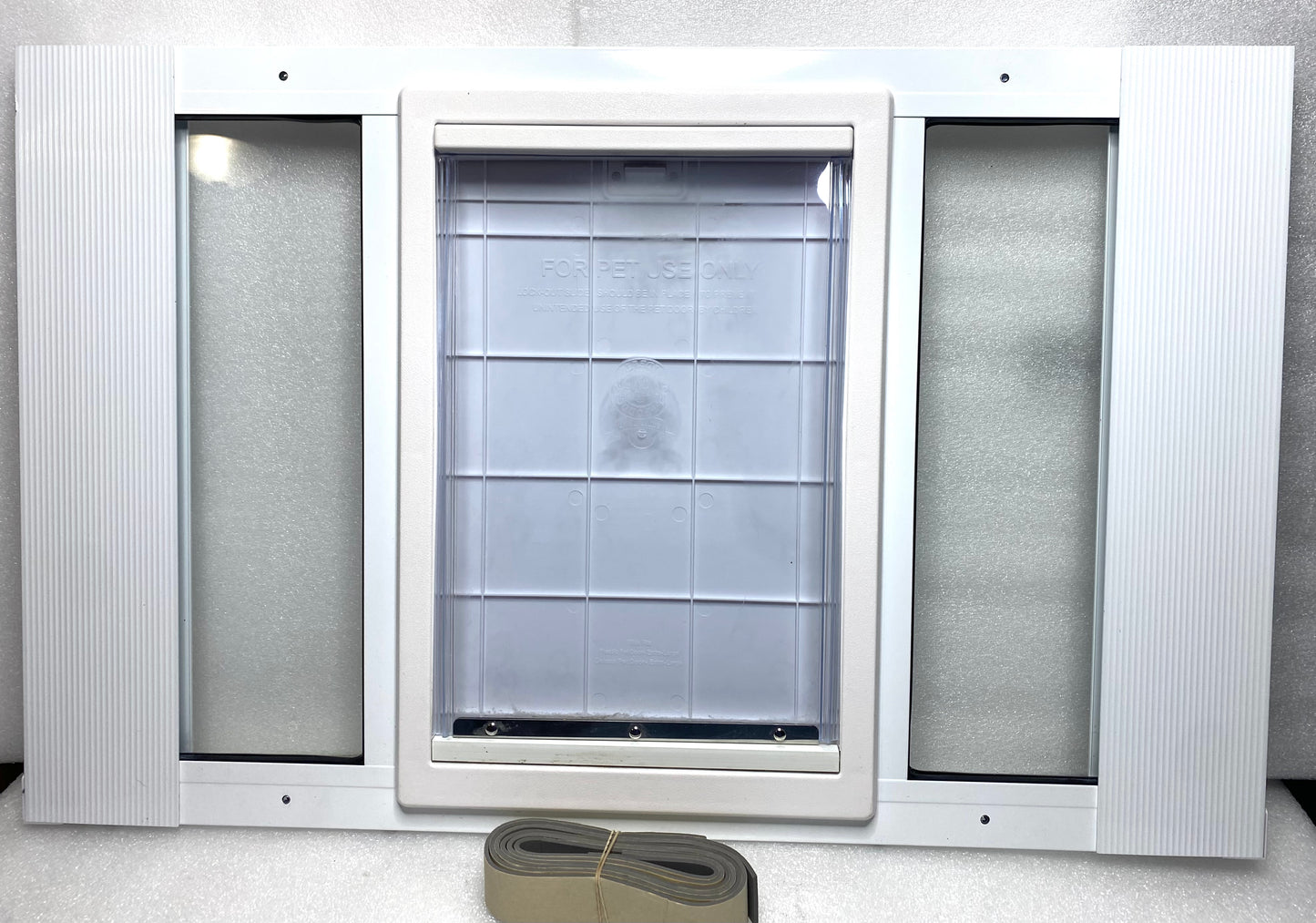 Ideal Pet Products Large Aluminum Adjustable Sash Window Pet Door, 33" to 38"