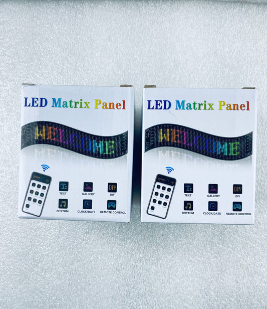 Lot Of 2 - New Flexible LED RGB App Control Screen Matrix Panel, 16x64