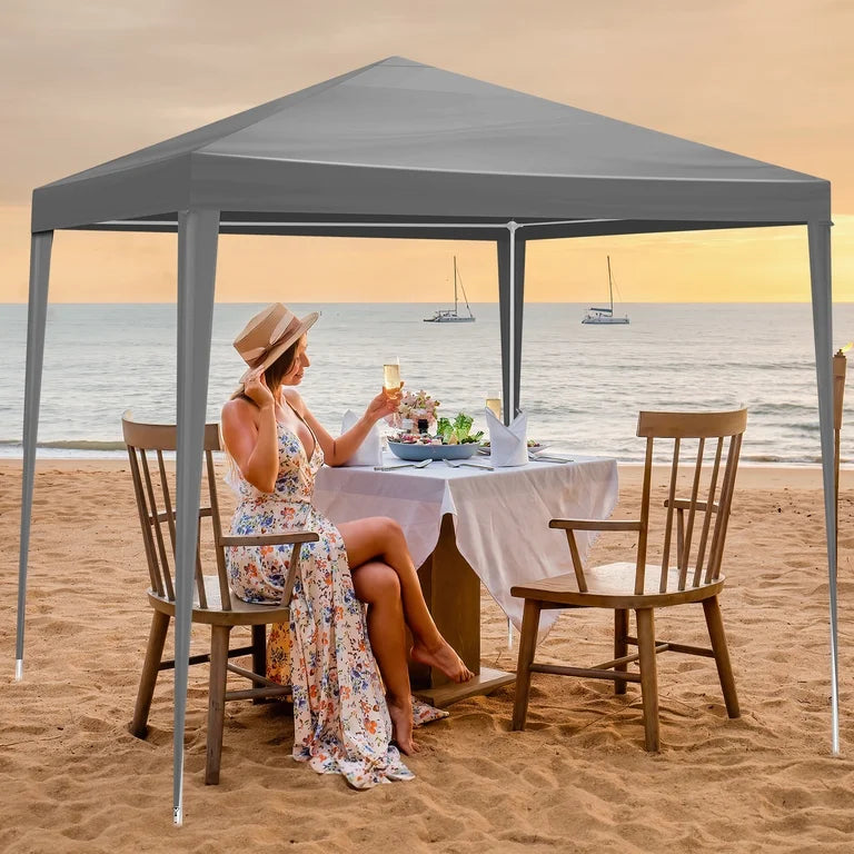 New Other TryGoal 6.5x6.5 ft 4-Sided Waterproof Portable Party Tent/Canopy, Gray