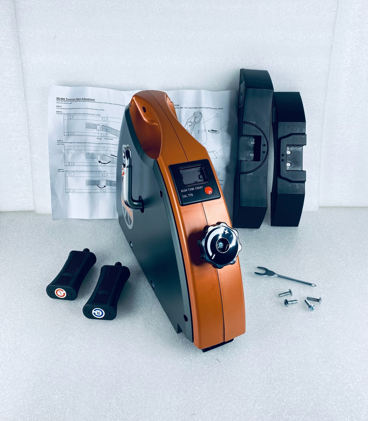 New Other Marcy Leg & Arm Cardio Mini-Cycle Exercise Bike, Orange/Gray