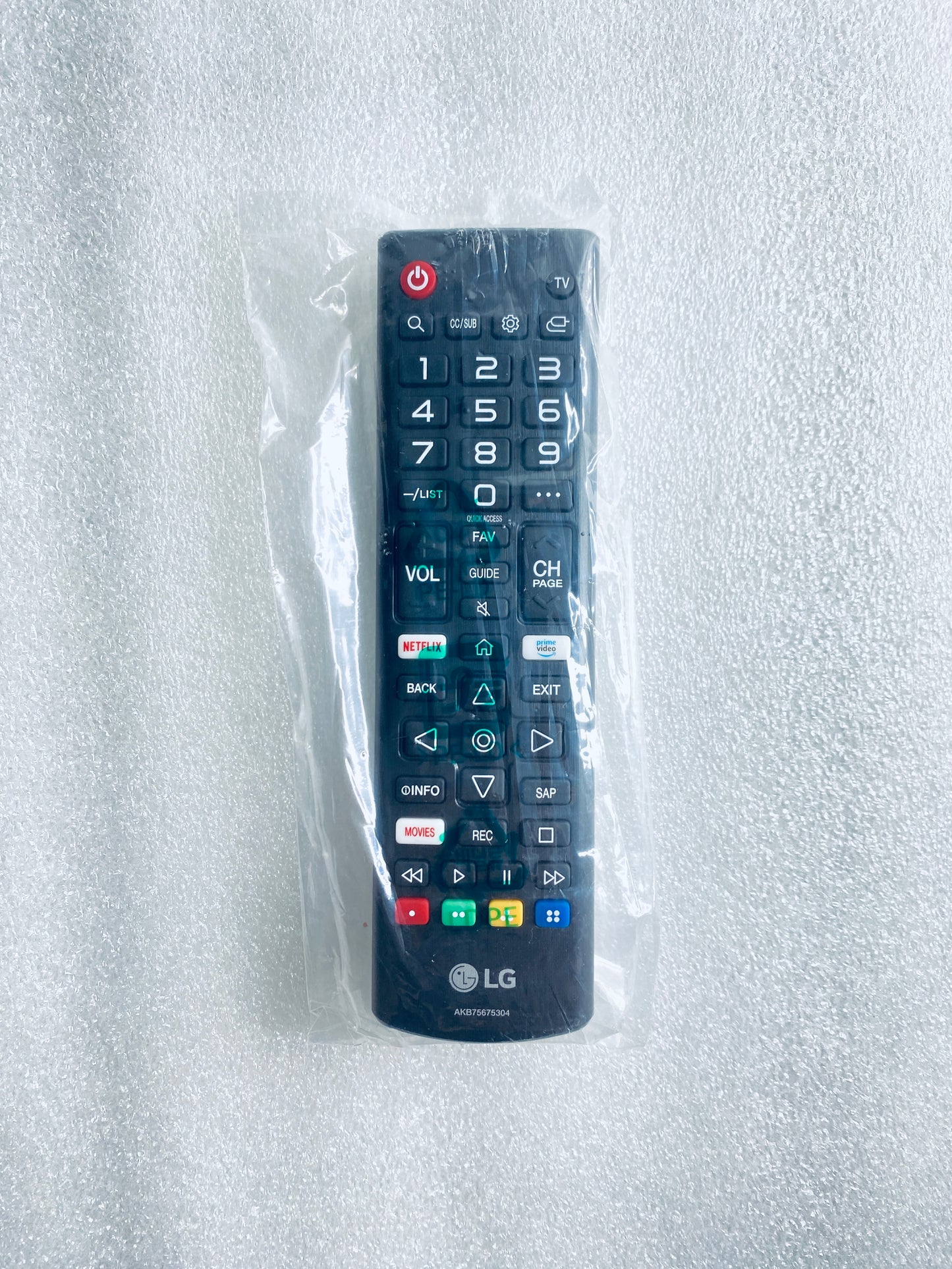 New LG AKB75675304 Black Remote Control