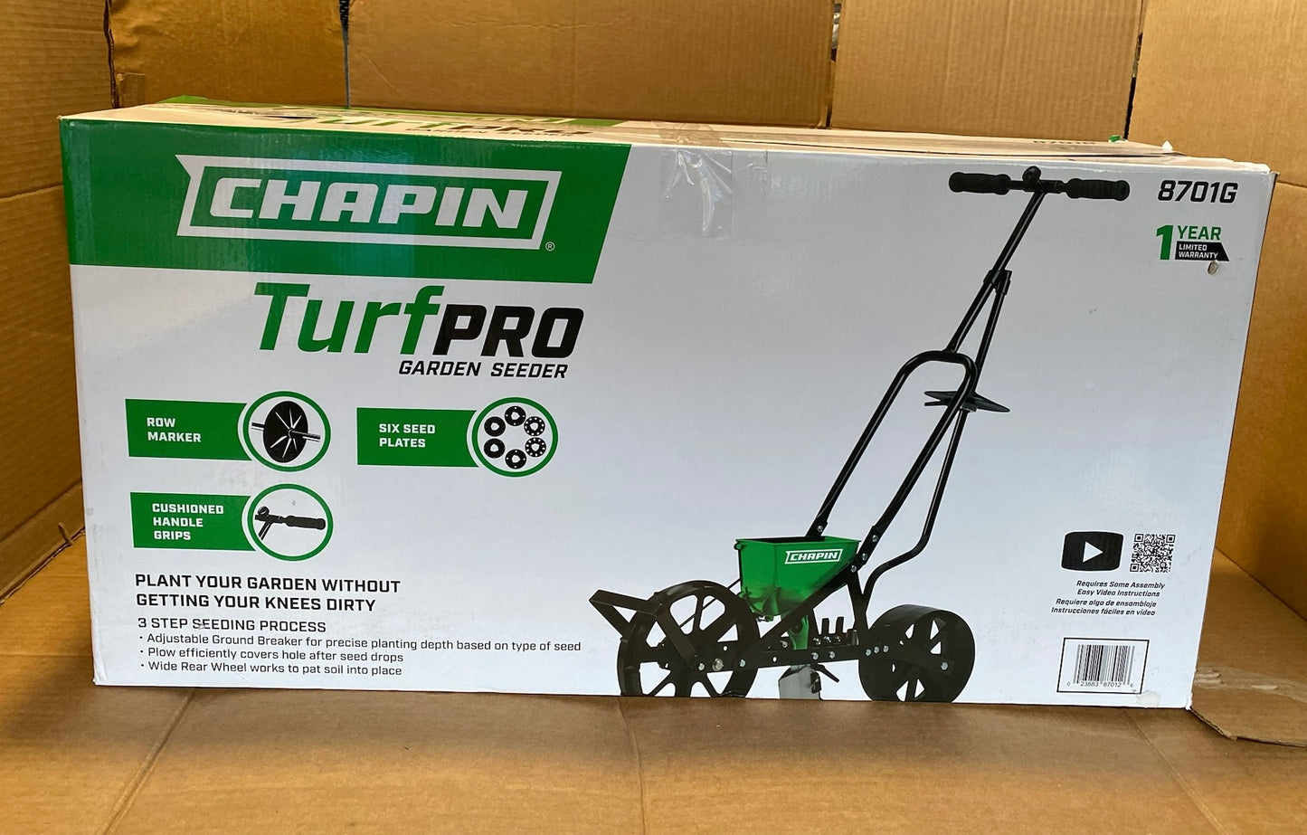 New Other Chapin Garden Push Steel Frame Seeder Planter With 6 Seed Plates