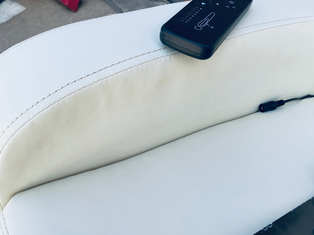 edx Adjustable Recliner Chair Sofa with Vibration Massage Function, Beige